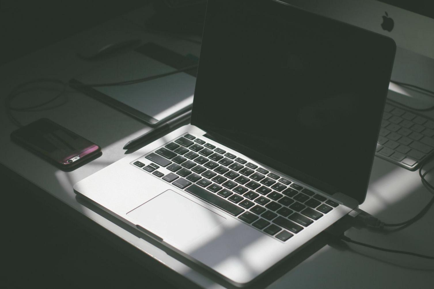 Professional workspace with budget planning materials